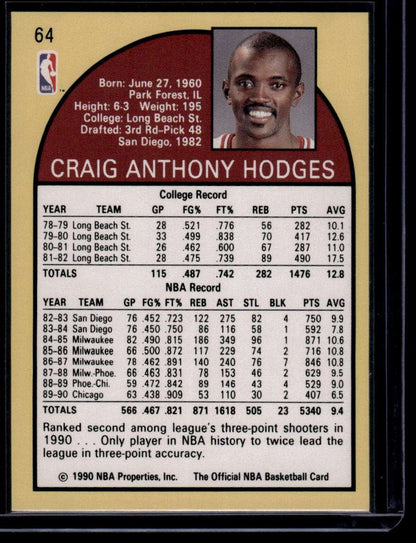 1990-91 Hoops #64 Craig Hodges