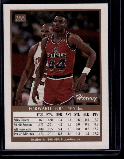 1990-91 SkyBox #288 Harvey Grant