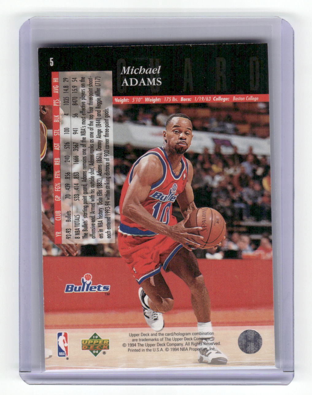 1993-94 Upper Deck Special Edition #5 Michael Adams