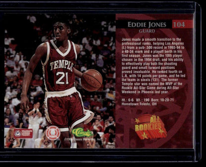 1995 Classic Rookies #104 Eddie Jones