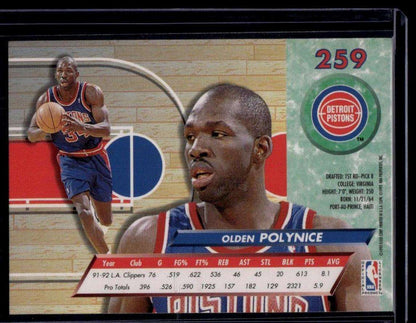 1992-93 Ultra #259 Olden Polynice