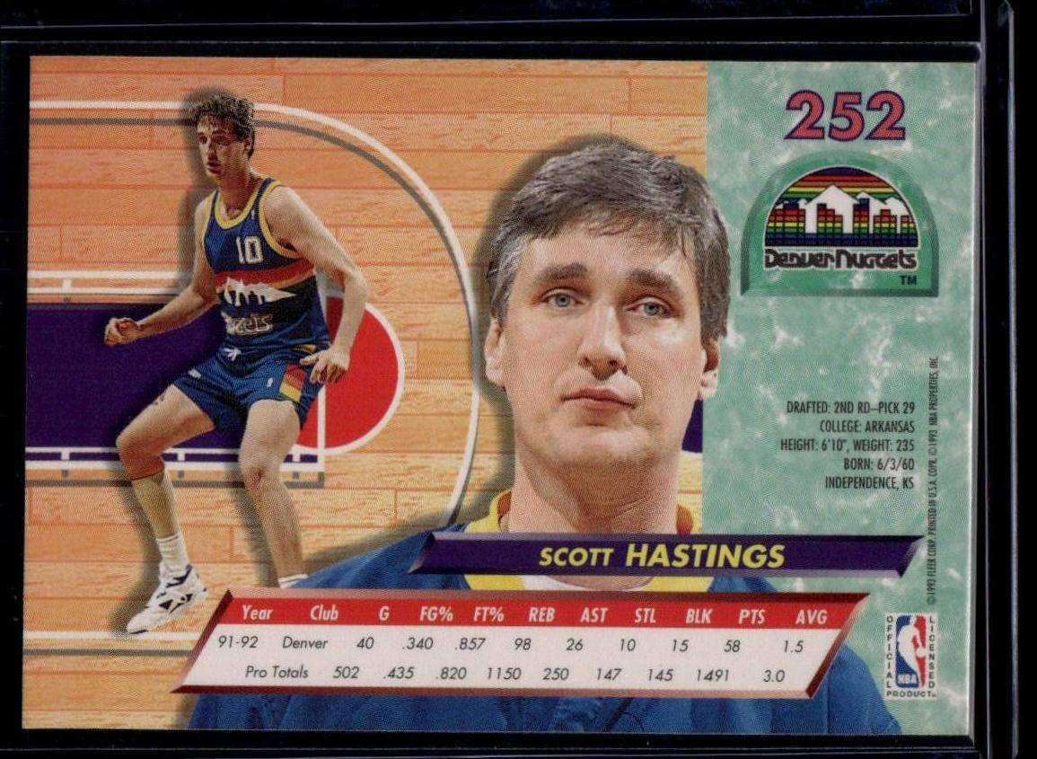 1992-93 Ultra #252 Scott Hastings