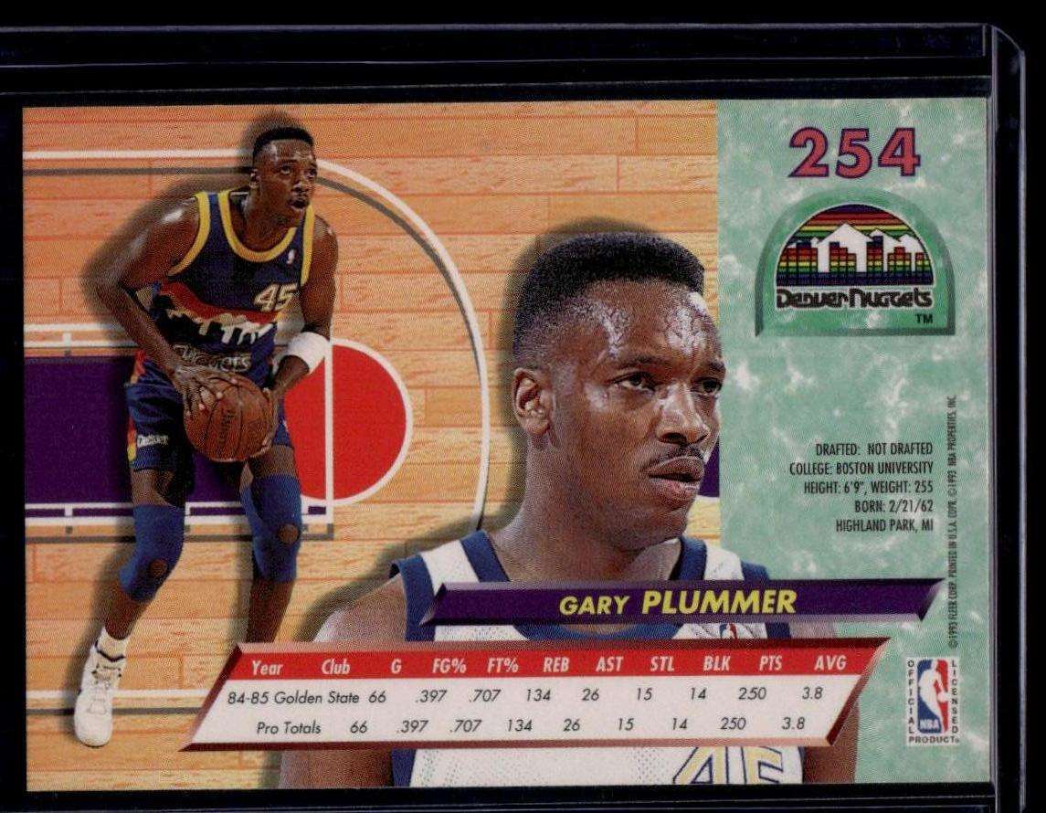 1992-93 Ultra #254 Gary Plummer