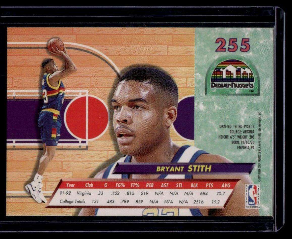 1992-93 Ultra #255 Bryant Stith