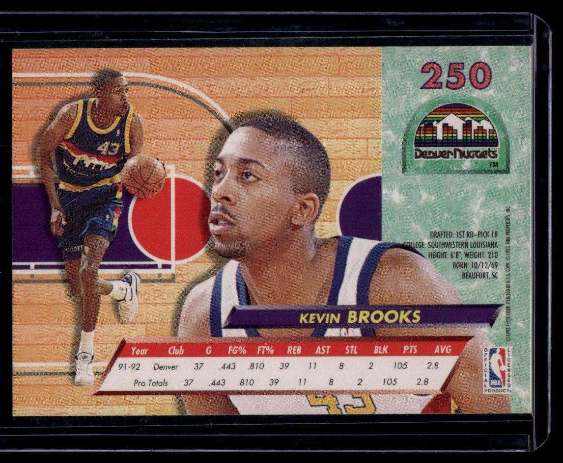 1992-93 Ultra #250 Kevin Brooks