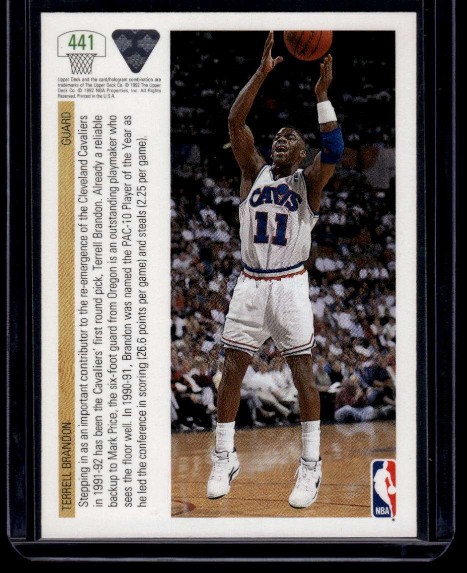 1991-92 Upper Deck #441 Terrell Brandon