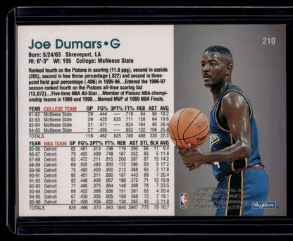 1996-97 Hoops #210 Joe Dumars