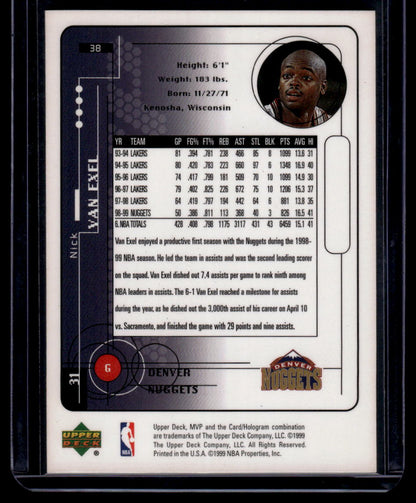 1999-00 Upper Deck MVP #38 Nick Van Exel