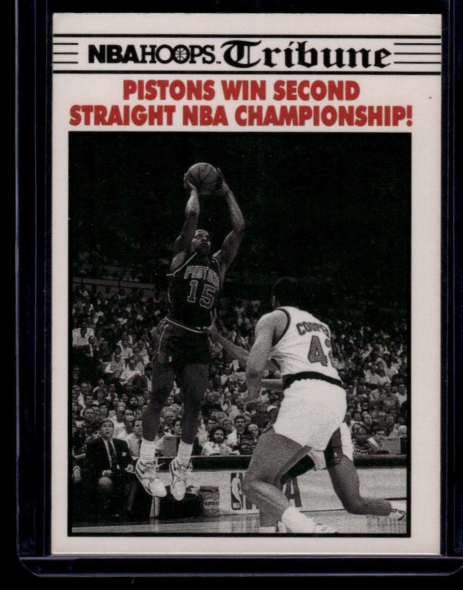 1990-91 Hoops #341 Pistons Win Second Straight NBA Championship!