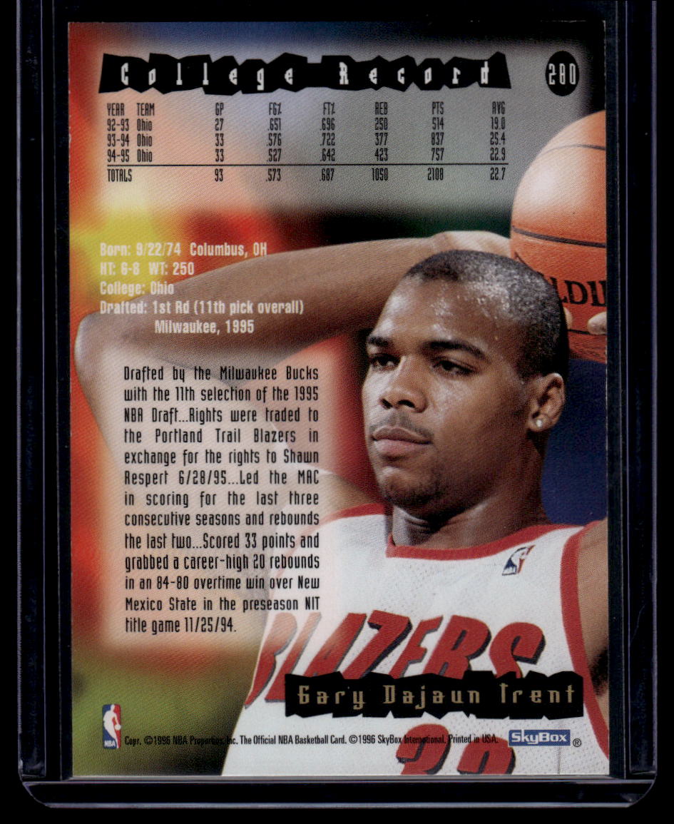 1995-96 Hoops #280 Gary Trent