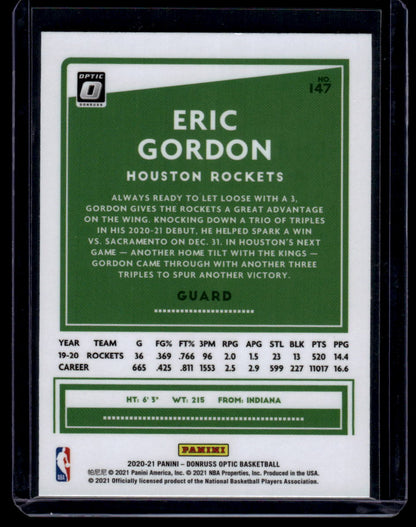 2020-21 Donruss Optic #147 Eric Gordon