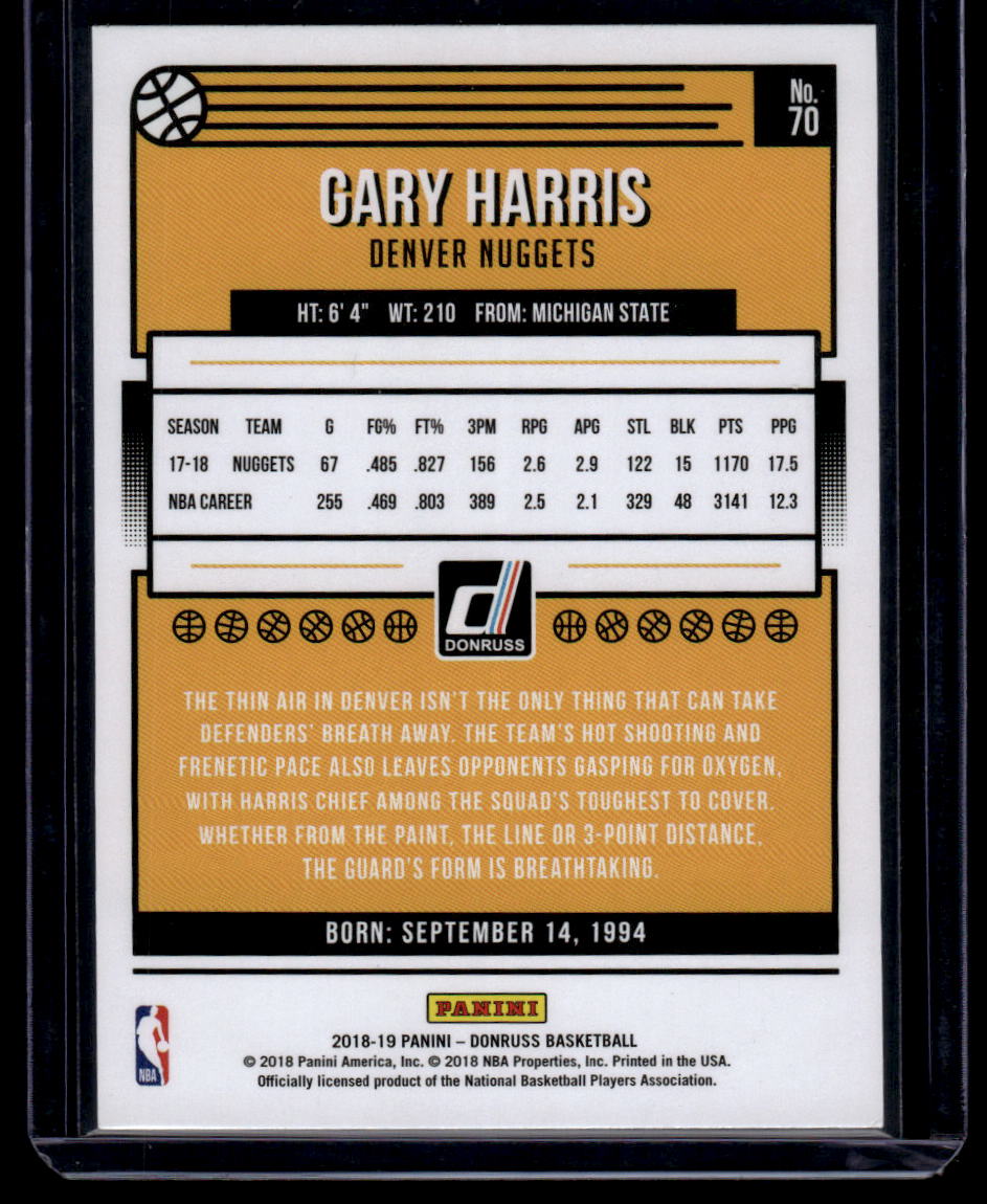 2018-19 Donruss #70 Gary Harris