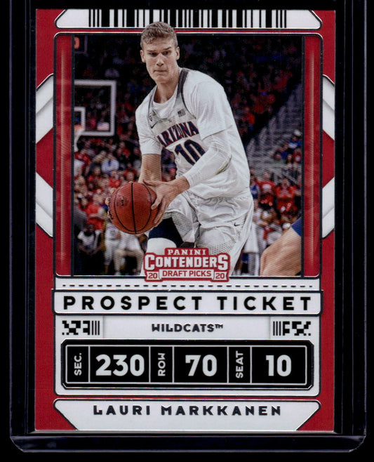 2020 Panini Contenders Draft Picks #26 Lauri Markkanen