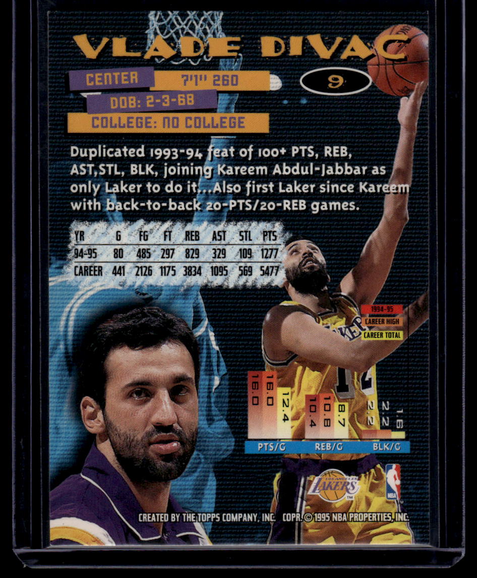 1995-96 Stadium Club #9 Vlade Divac