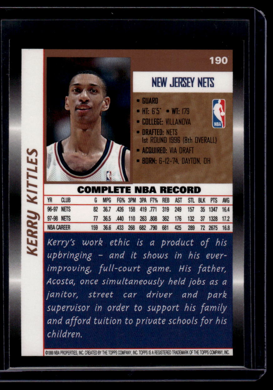 1998-99 Topps #190 Kerry Kittles