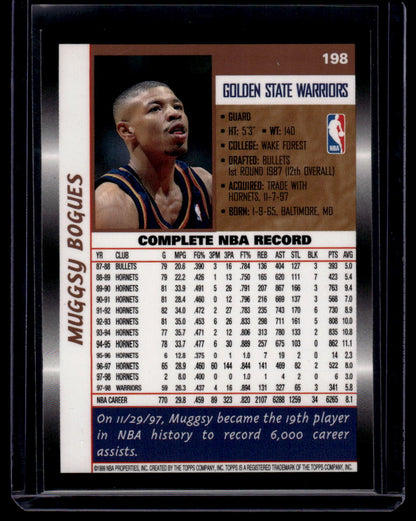 1998-99 Topps #198 Muggsy Bogues