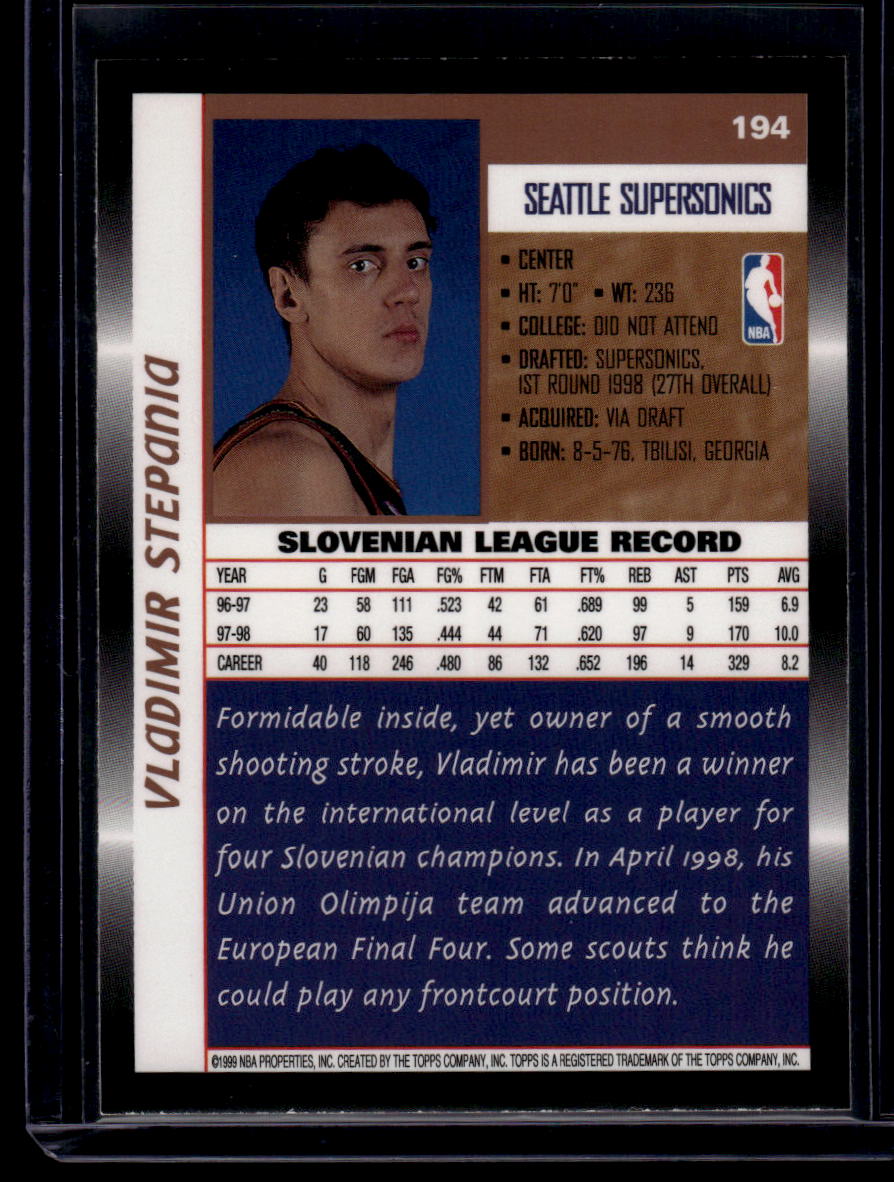 1998-99 Topps #194 Vladimir Stepania