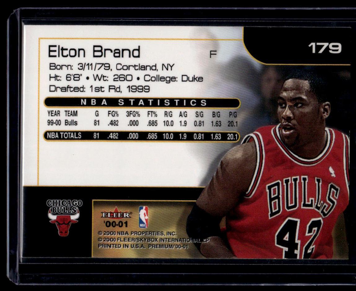 2000-01 Fleer Premium #179 Elton Brand