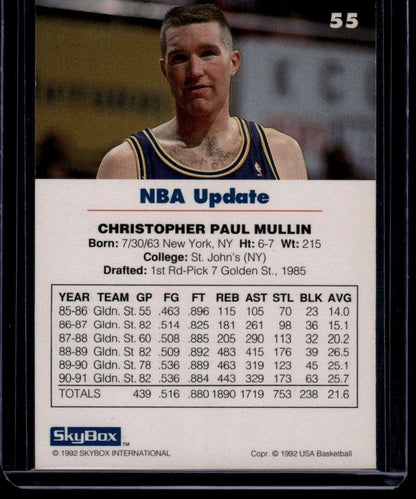 1992 SkyBox USA #55 Chris Mullin