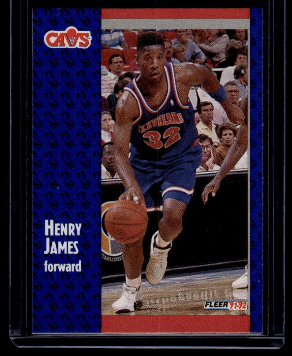 1991-92 Fleer #263 Henry James