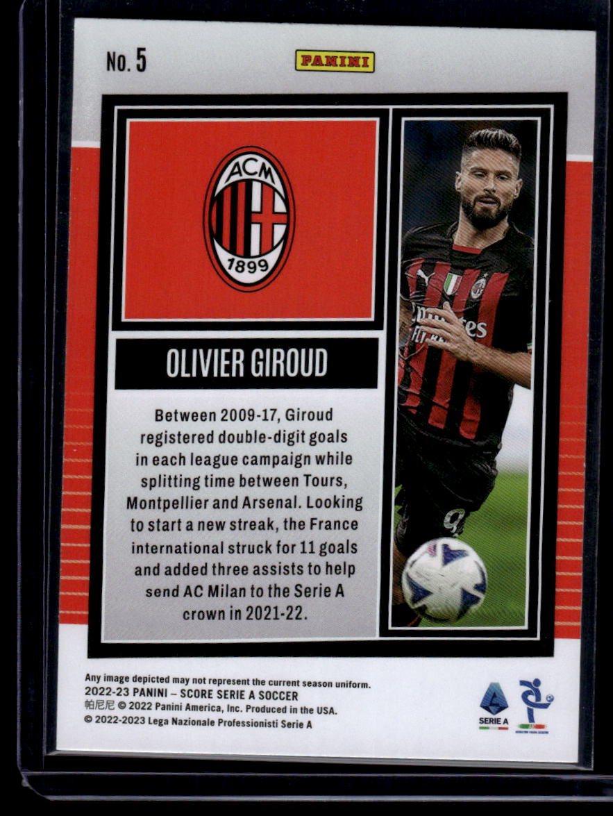 2022-23 Score Serie A #5 Olivier Giroud