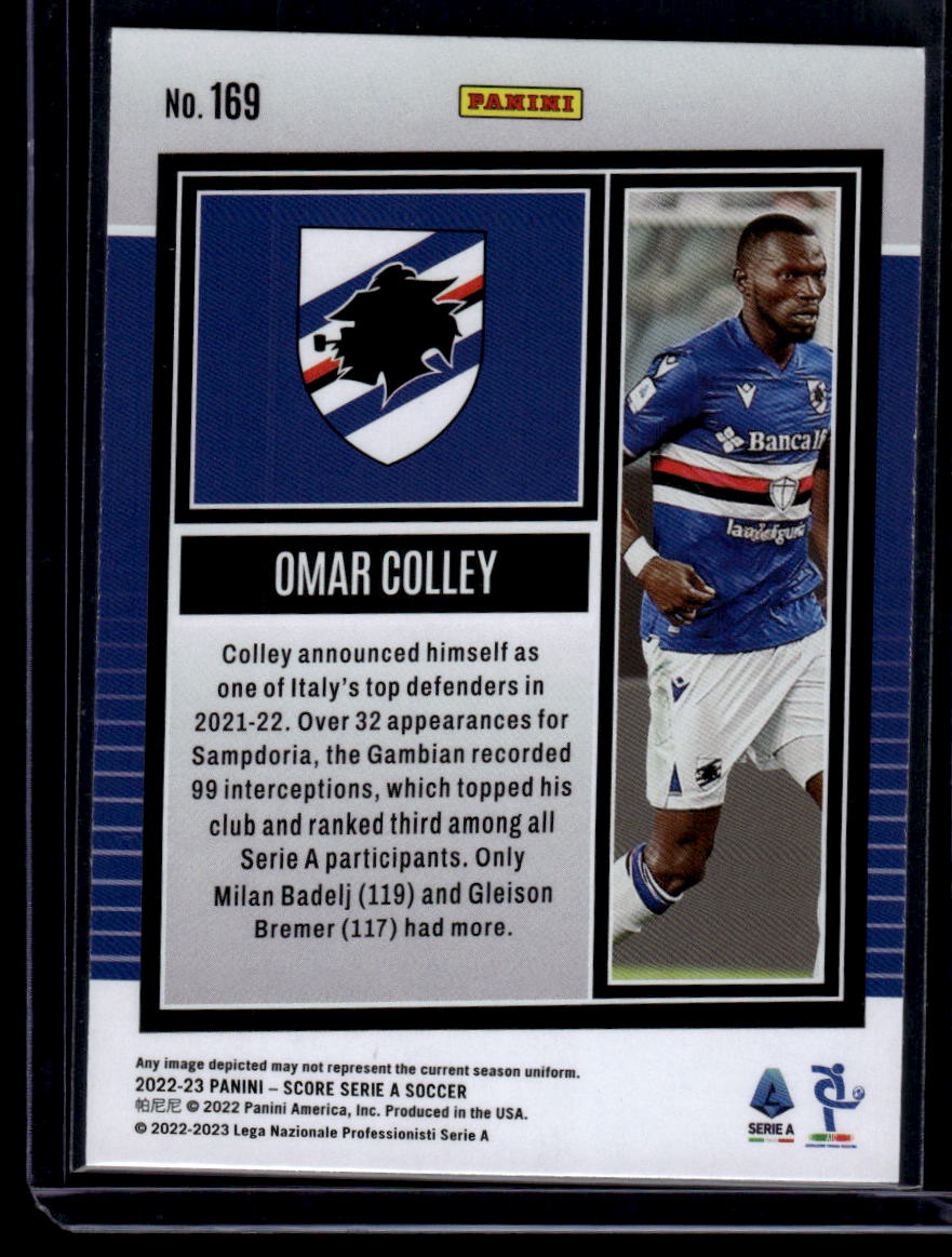 2022-23 Score Serie A #169 Omar Colley