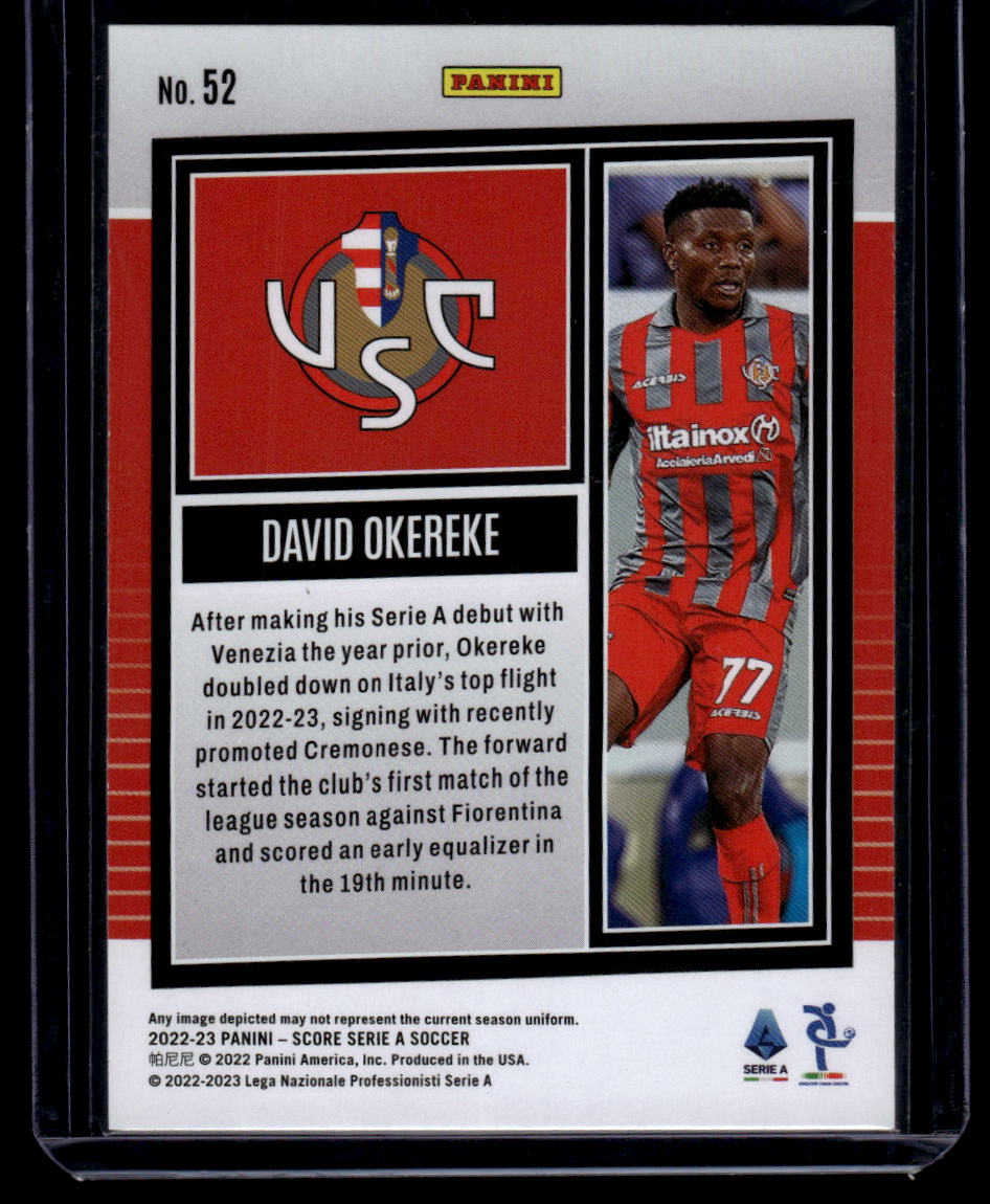 2022-23 Score Serie A #52 David Okereke