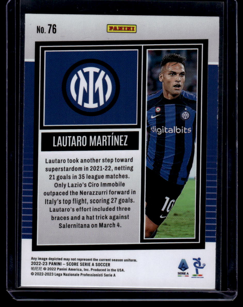 2022-23 Score Serie A #76 Lautaro Martinez