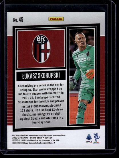 2022-23 Score Serie A #45 Lukasz Skorupski