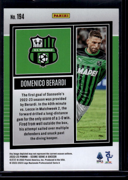 2022-23 Score Serie A #194 Domenico Berardi