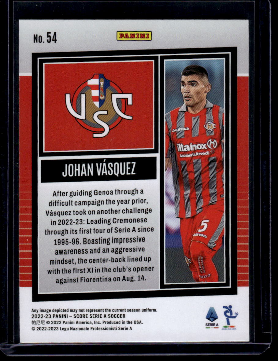 2022-23 Score Serie A #54 Johan Vasquez