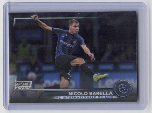 2022-23 Stadium Club Chrome UEFA Club Competitions #23 Nicolo Barella