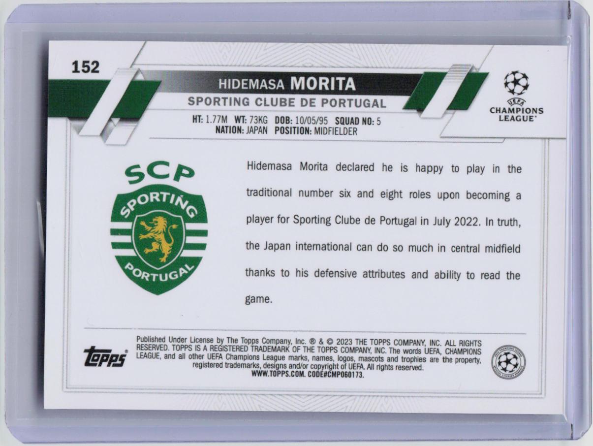 2022-23 Topps Chrome UEFA Club Competitions #152 Hidemasa Morita