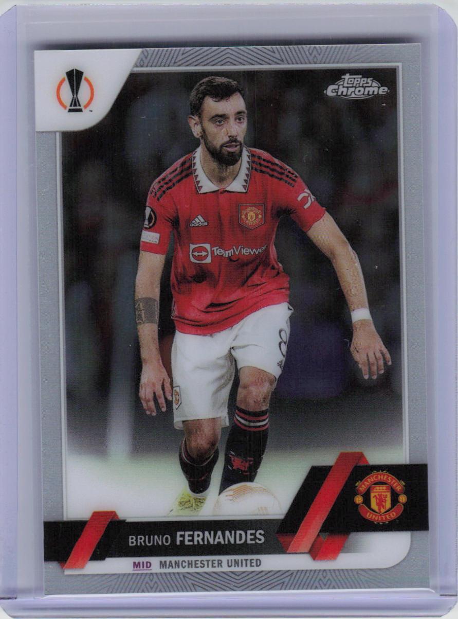 2022-23 Topps Chrome UEFA Club Competitions #8 Bruno Fernandes