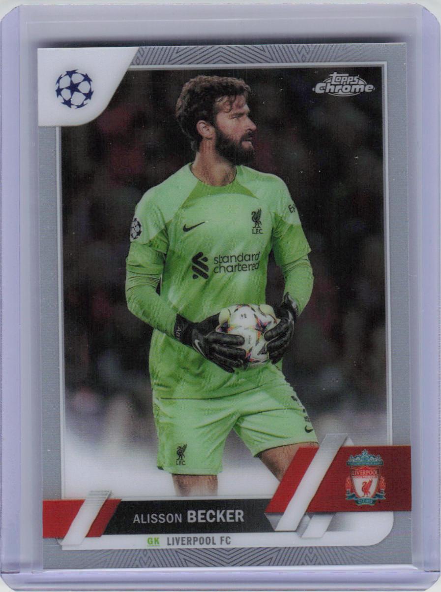 2022-23 Topps Chrome UEFA Club Competitions #74 Alisson Becker