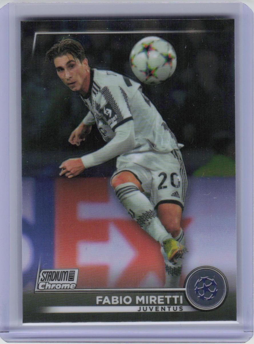 2022-23 Stadium Club Chrome UEFA Club Competitions #36 Fabio Miretti