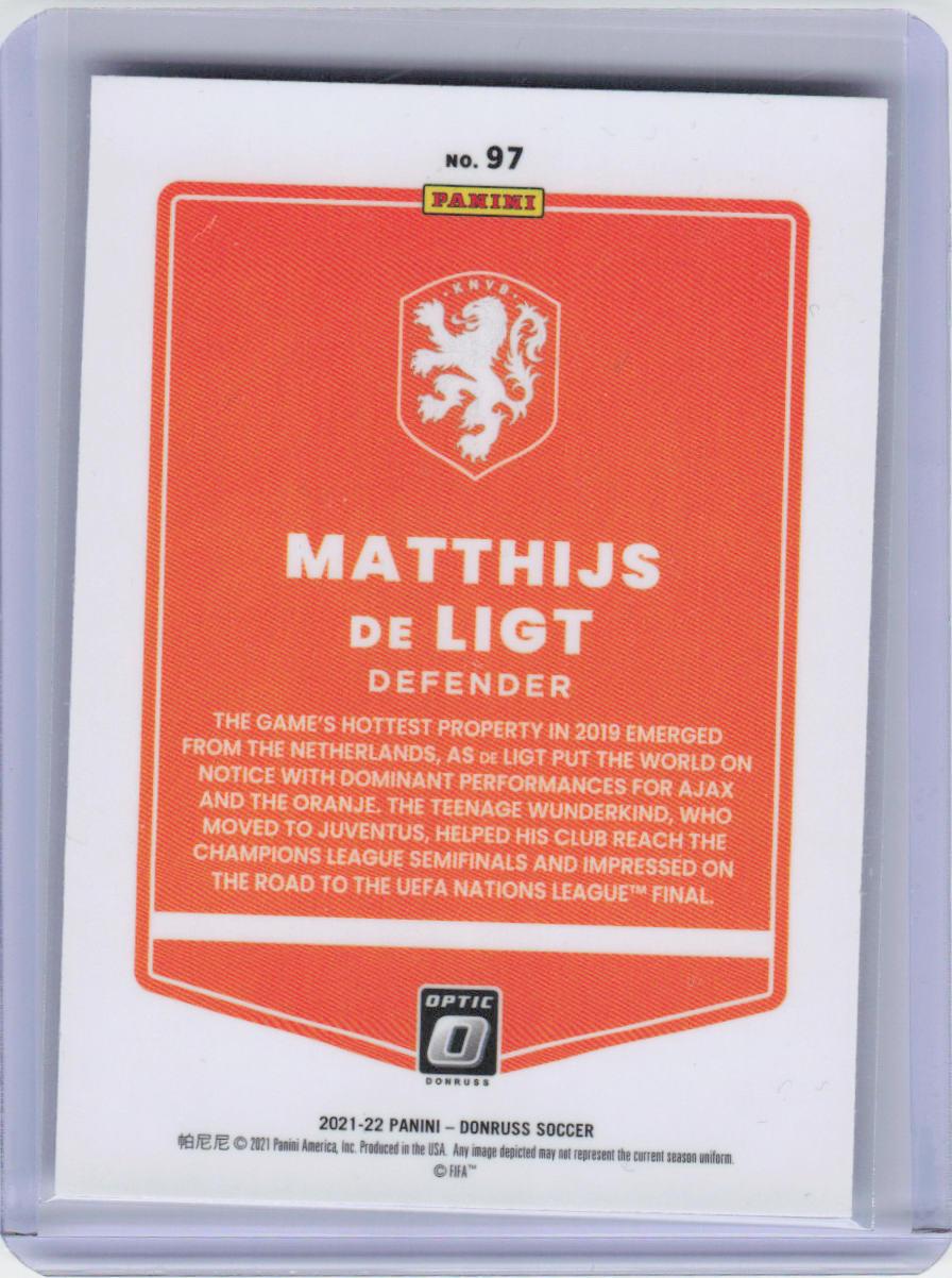 2021-22 Donruss #97 Matthijs de Ligt Optic