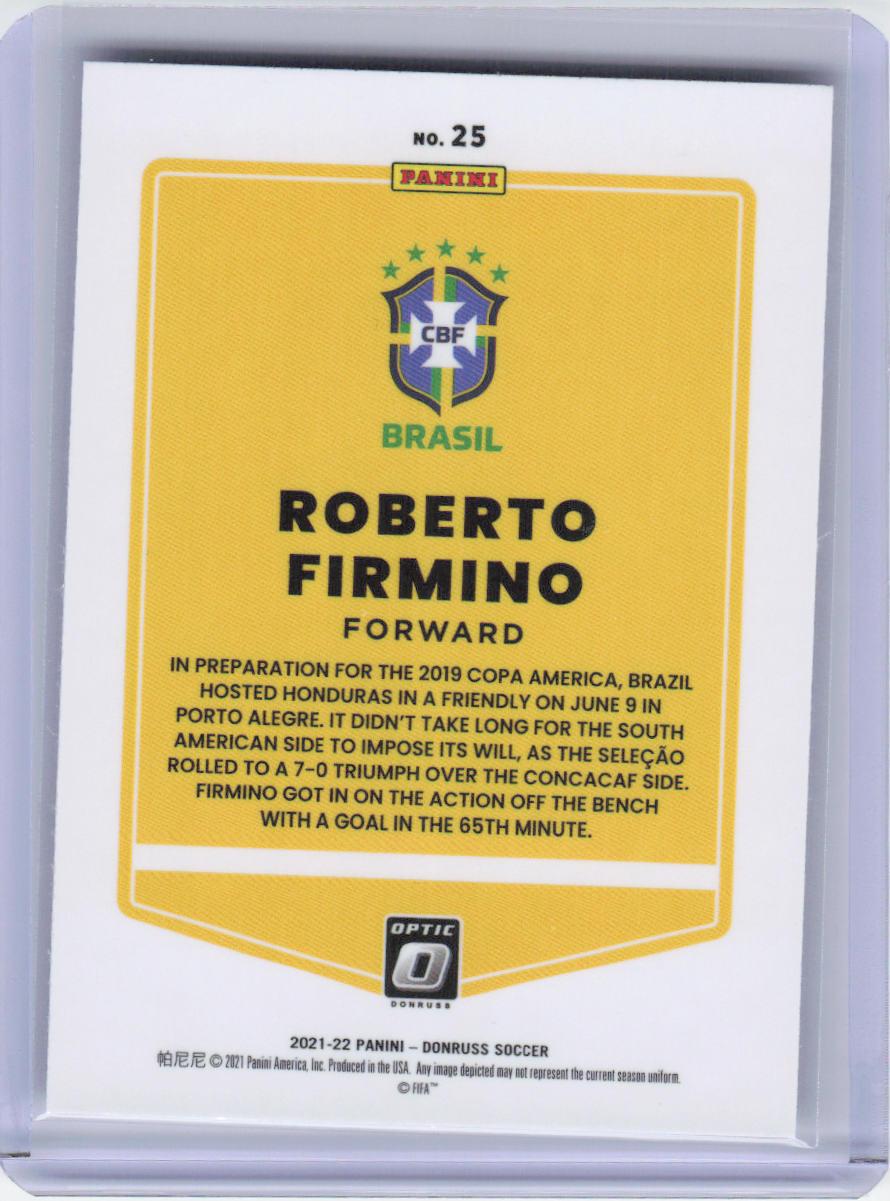 2021-22 Donruss #25 Roberto Firmino Optic