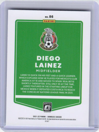 2021-22 Donruss #86 Diego Lainez Optic