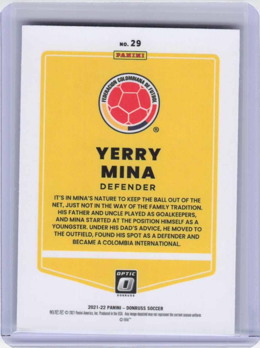 2021-22 Donruss #29 Yerry Mina Optic