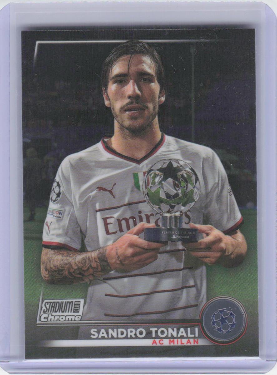 2022-23 Stadium Club Chrome UEFA Club Competitions #8 Sandro Tonali