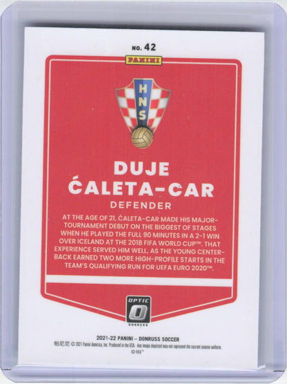 2021-22 Donruss #42 Duje Caleta-Car Optic