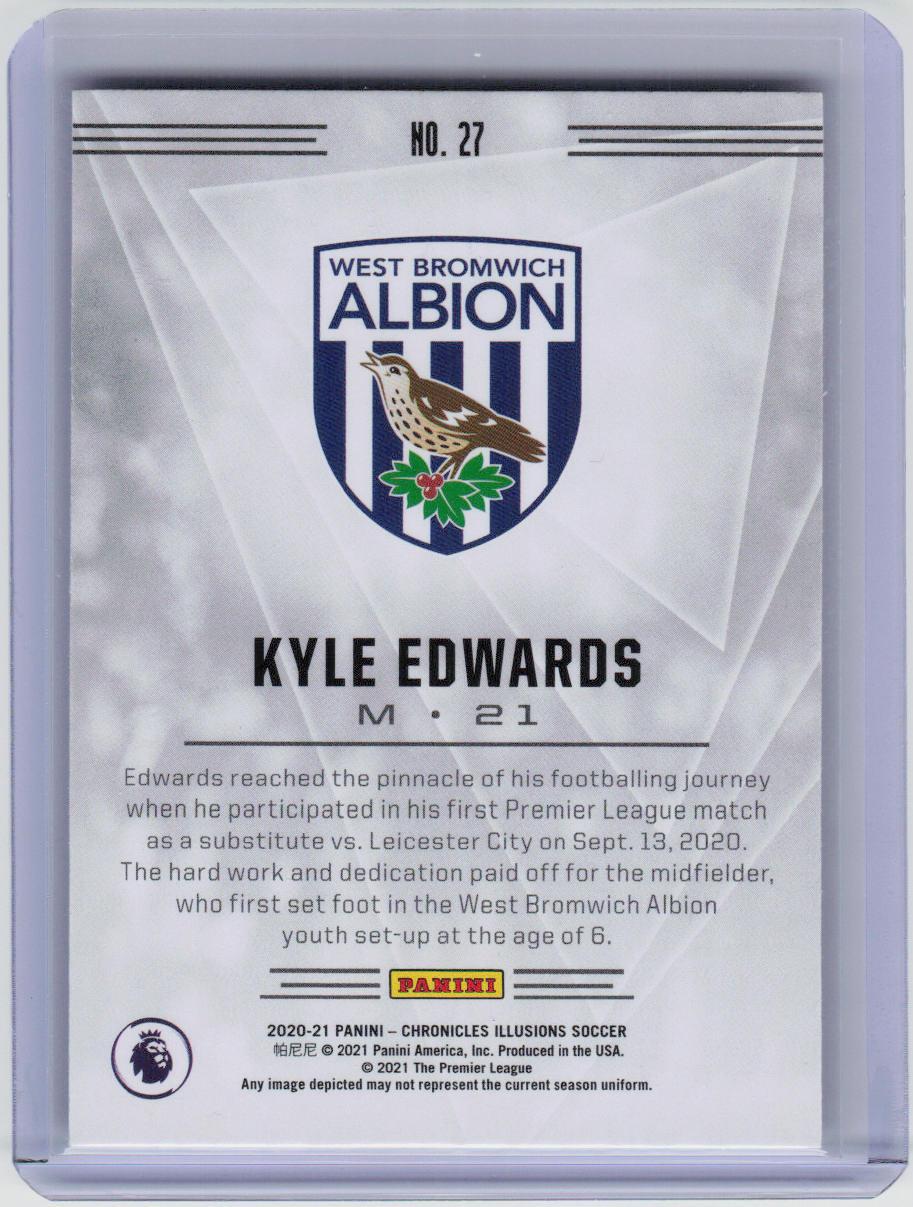 2020-21 Panini Chronicles: Illusions PL Purple Astro #27 Kyle Edwards