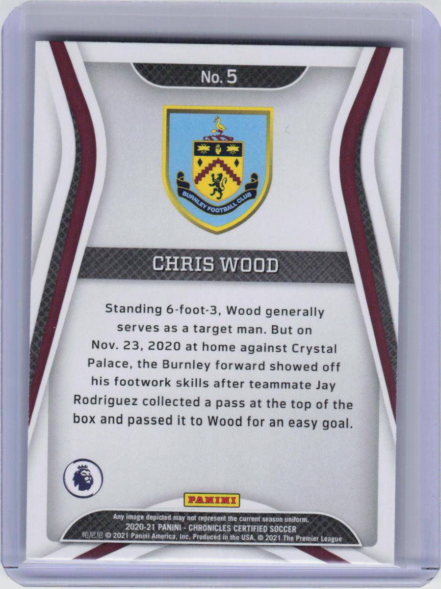 2020-21 Panini Chronicles: Certified Premier League #5 Chris Wood