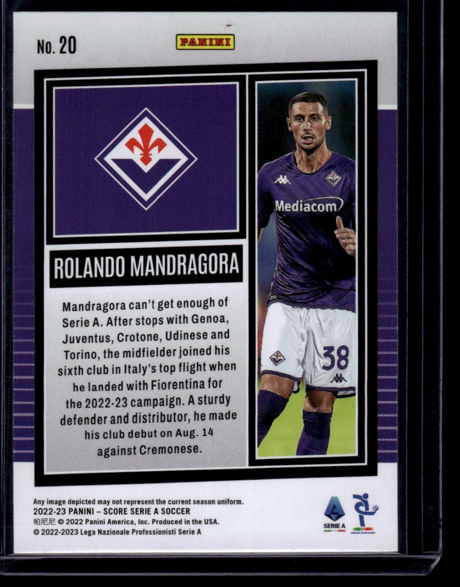 2022-23 Score Serie A #20 Rolando Mandragora