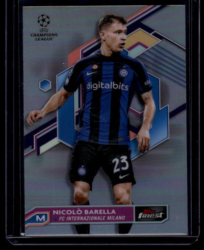 2022-23 Finest UEFA Club Competitions #23 Nicolò Barella Refractor