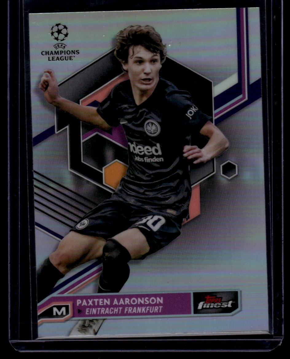 2022-23 Finest UEFA Club Competitions #116 Paxten Aaronson Refractor