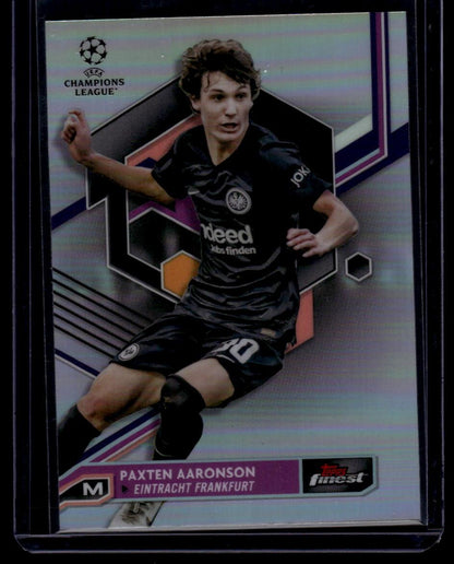 2022-23 Finest UEFA Club Competitions #116 Paxten Aaronson Refractor