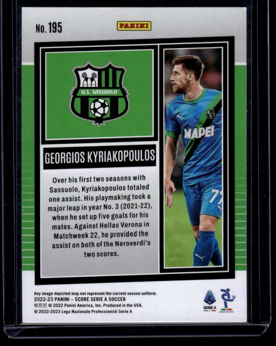 2022-23 Score Serie A #195 Georgios Kyriakopoulos