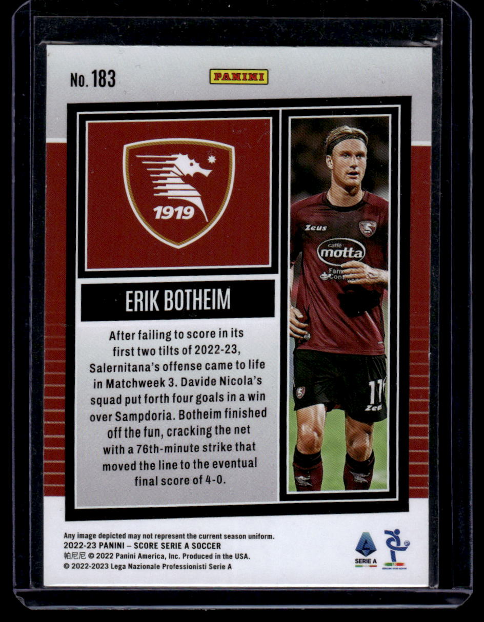 2022-23 Score Serie A #183 Erik Botheim